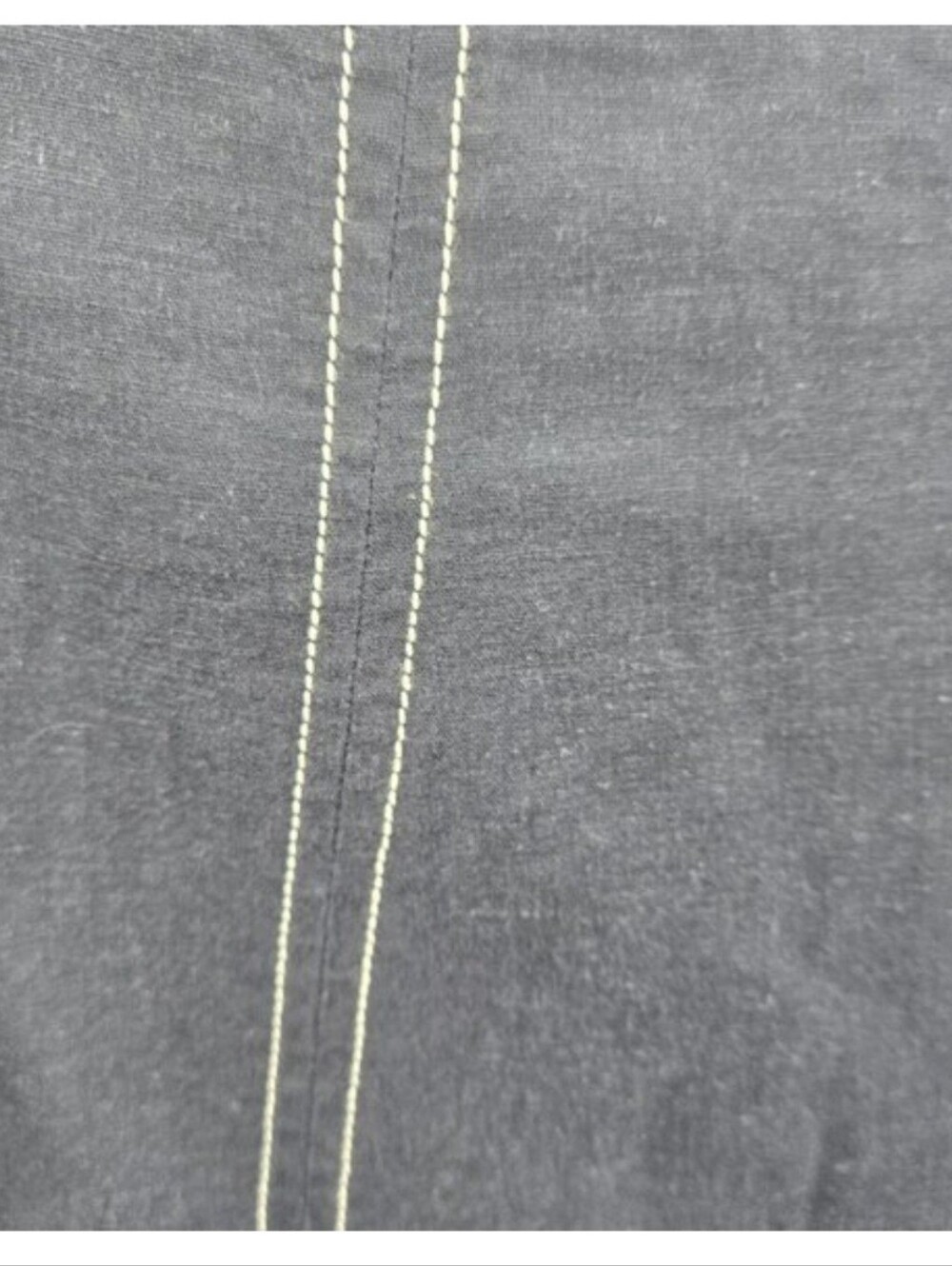 Anthropologie Navy Wide-Leg Cropped Pants with Contrast Stitching - Picture 4 of 10